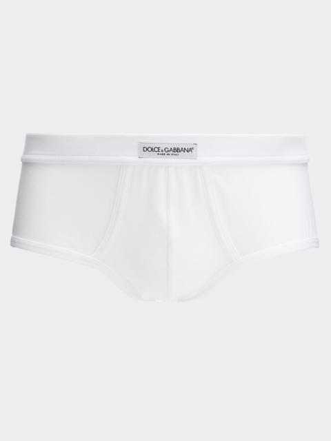Dolce & Gabbana Men's Cotton Logo Patch Briefs
