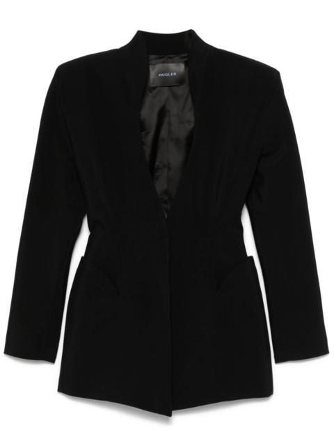 MUGLER fitted-waist blazer