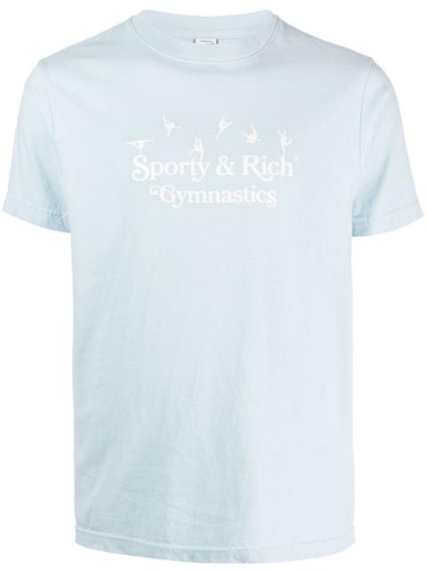 Sporty & Rich logo-print cotton T-shirt