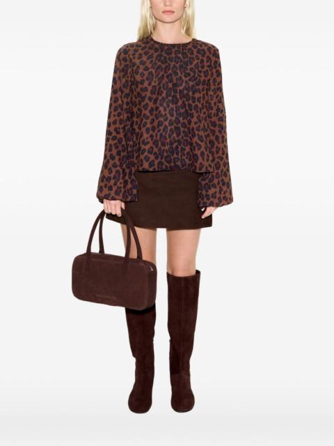 SIMONMILLER Joplin leopard-print top