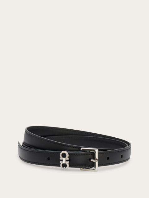 FERRAGAMO Sized belt with crystals
