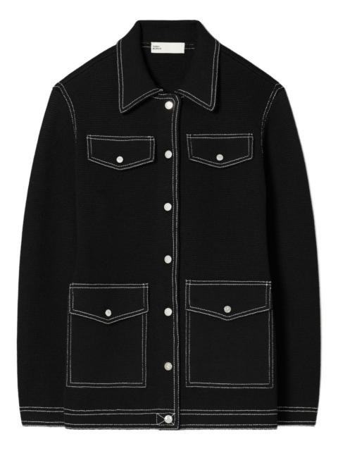 TORY BURCH topstitch jacket