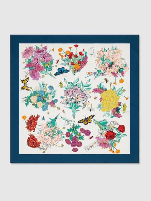 GUCCI 90 x 90 project printed silk carré