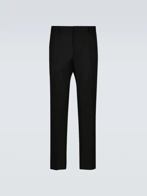 Valentino Wool-blend slim-fit pants