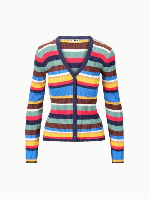 STAUD STAUD CARGO SWEATER MARKET STRIPE