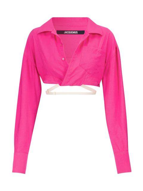 JACQUEMUS Exclusive to Mytheresa – La Chemise Laurier cropped shirt