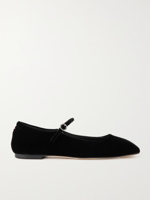 Aeyde Uma Velvet Mary Jane Ballet Flats