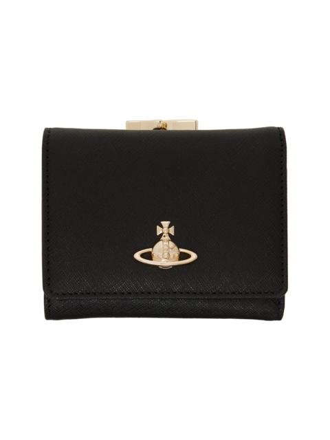 Vivienne Westwood Black Small Frame Wallet
