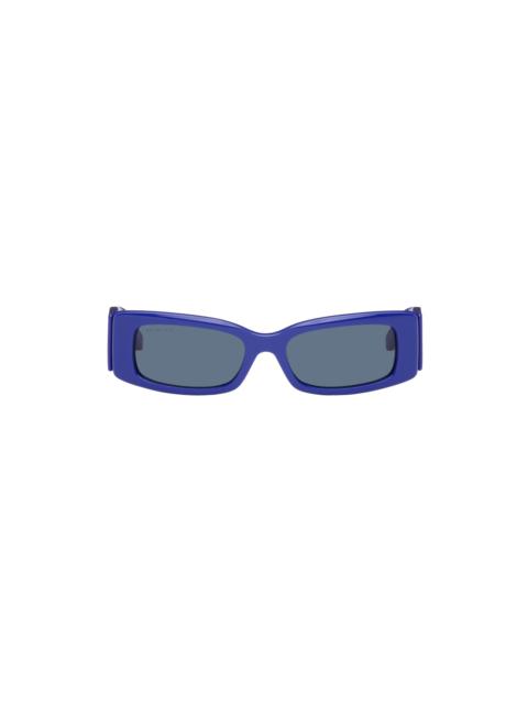 BALENCIAGA Blue Rectangular Sunglasses