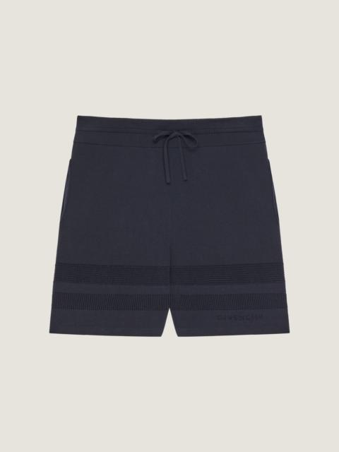 Givenchy KNITTED SHORTS WITH MESH DETAILS