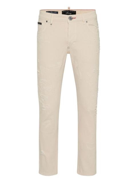 PHILIPP PLEIN logo-patch jeans