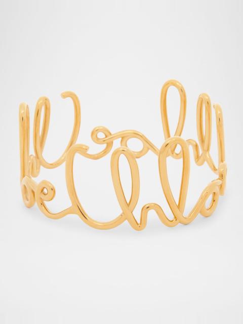 Chloé Openwork Logo Bracelet