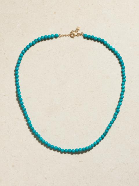 MATEO 14-karat Gold Turquoise Necklace