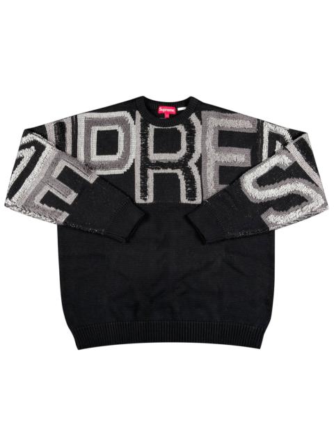 Supreme Supreme Contrast Arc Sweater 'Black' | REVERSIBLE