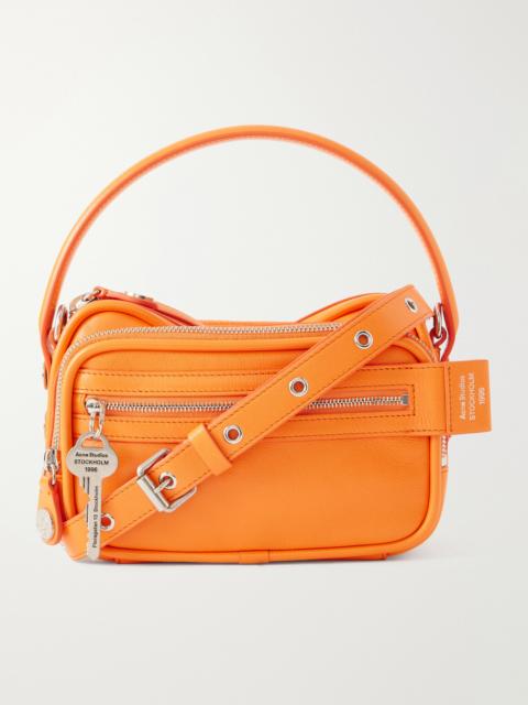 Acne Studios Camero Embellished Textured-Leather Messenger Bag