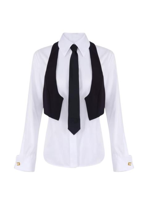 ELISABETTA FRANCHI tie collared shirt