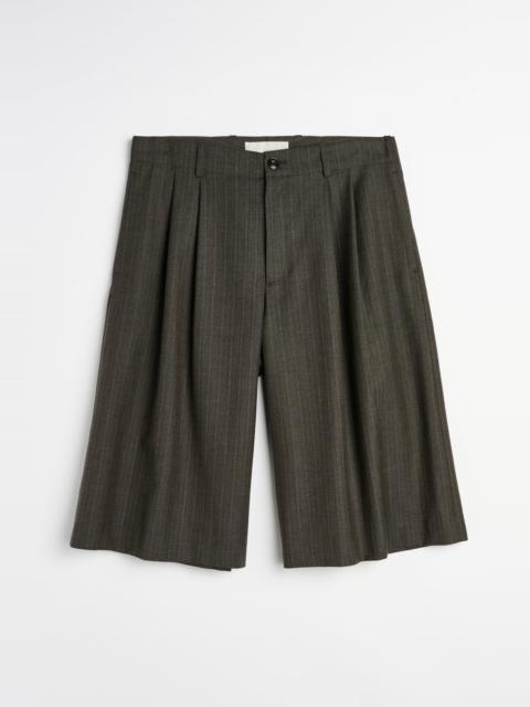 Our Legacy Split Shorts Phase Stripe Motion Woolcot