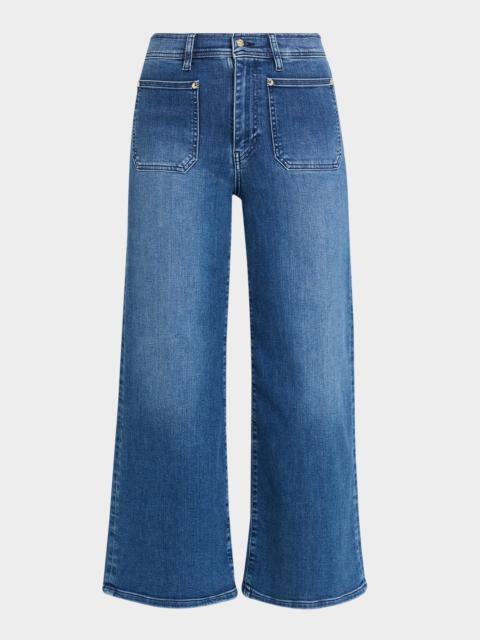 FRAME Le Slim Palazzo Crop Jeans