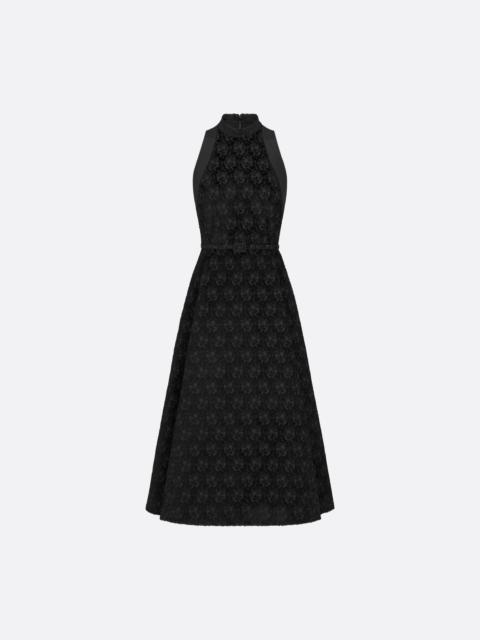 Dior Mid-Length Flared Dress with Belt