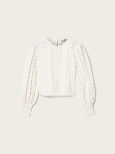 ALLSAINTS HART LACE EMBROIDERED TOP