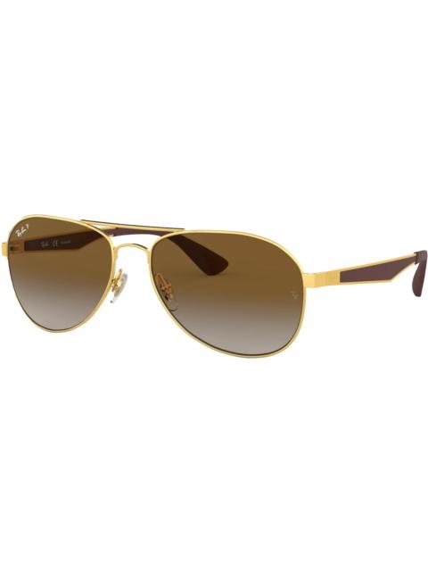 Ray-Ban Ray-Ban RB3549 Sunglasses Polished Gold/Brown (RB3549)