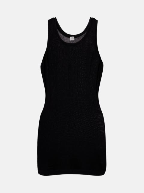 TOTEME Curved ribbed-knit tank top