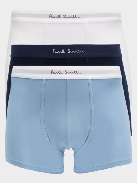 Paul Smith Men & apos;s Solid Cotton 3-Pack Boxer Briefs