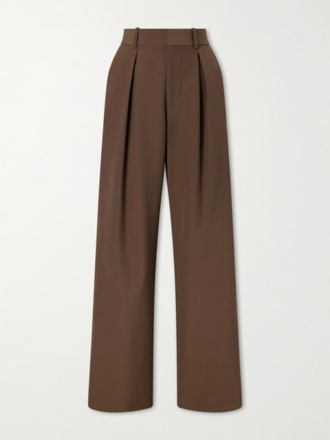 MM6 Maison Margiela Pleated Cady Wide-leg Pants