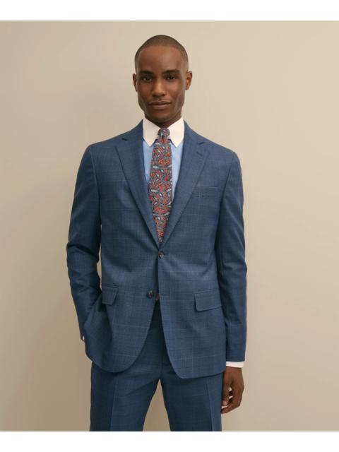 Brooks Brothers Brooks Brothers Explorer Collection Slim Fit Wool Overcheck Suit Jacket