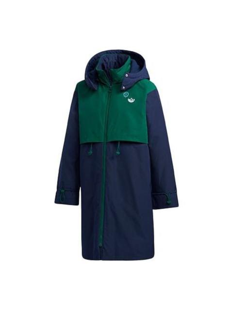 adidas (WMNS) adidas Bellista Removable Hood Down Puffer Parka Jacket 'Green Black' GL6405