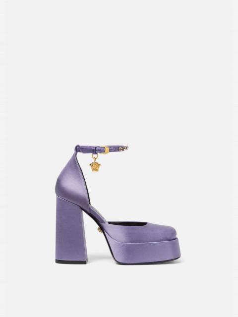 Versace - Medusa Aeternitas leather platform sandals