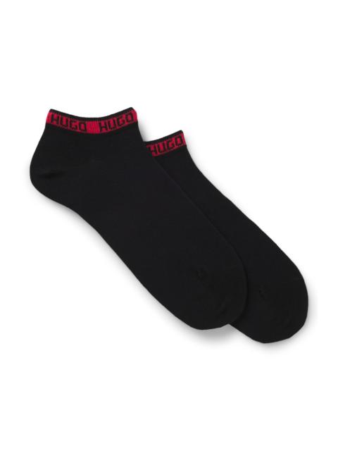HUGO TWO-PACK OF ANKLE-LENGTH SOCKS WITH LOGOS