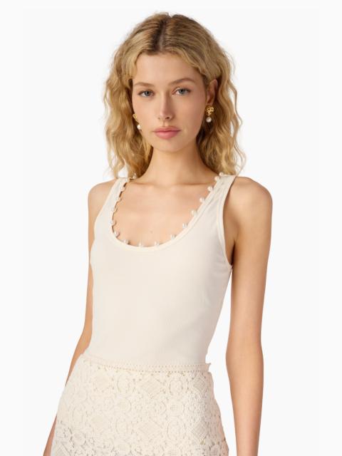 CAMI NYC PERRIE RIB KNIT TANK CERAMIC