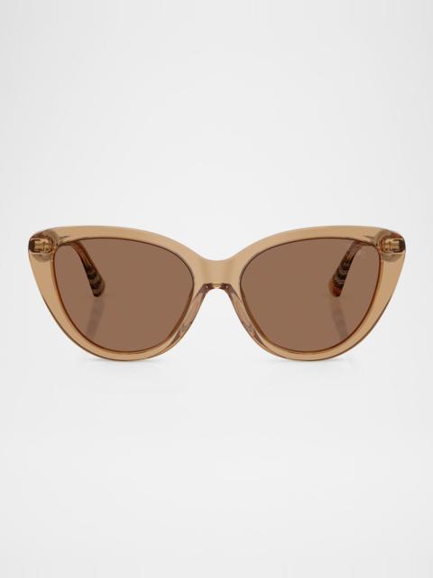 Burberry BE4457F Cat Eye Acetate Sunglasses