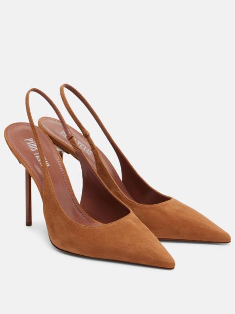 PARIS TEXAS Lidia 105 suede slingback pumps