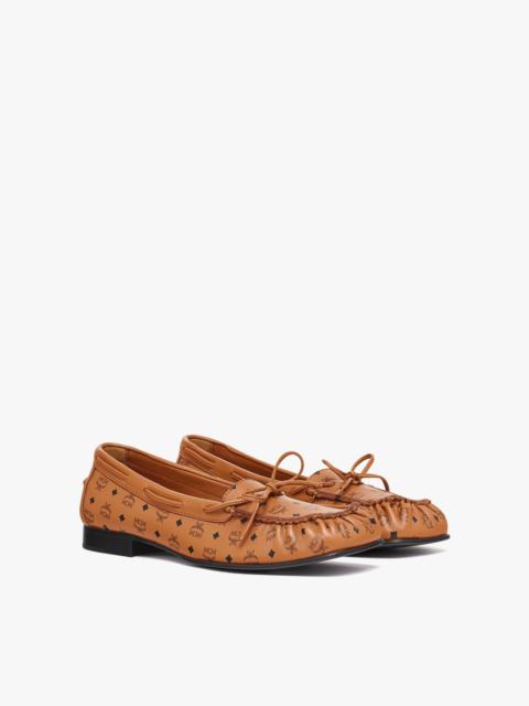 MCM Monogram Moccasin in Lamb Leather