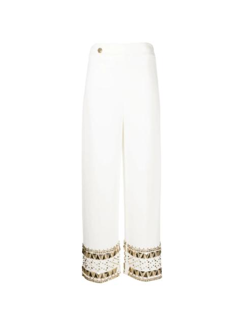 Cady gold-studded trousers