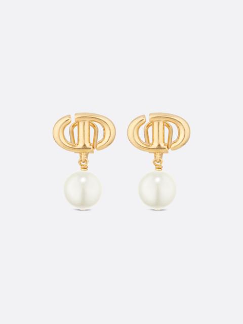 Dior CD Navy Clip-On Earrings