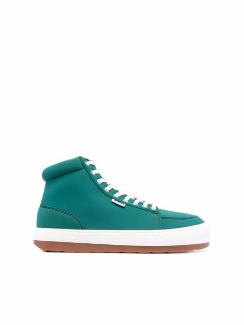 chunky-sole high top sneakers