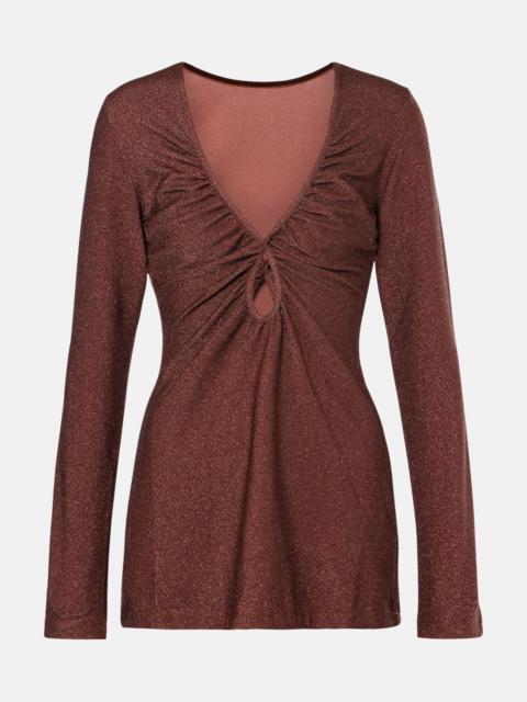 Johanna Ortiz Lamé cutout top