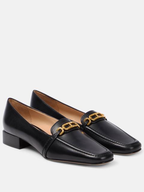 TOM FORD Monogram leather loafers