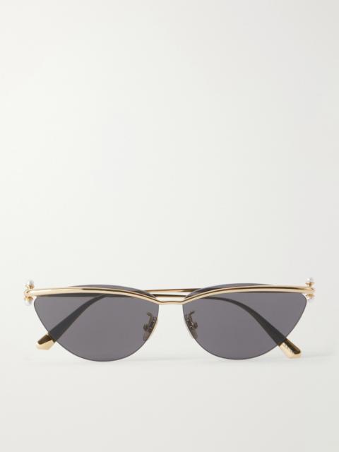 Dior Diortribales B2u Cat-eye Gold-tone Sunglasses