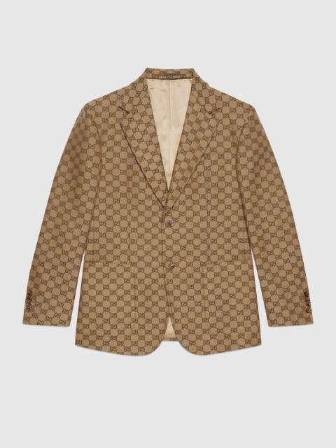 GUCCI GG Supreme linen formal jacket