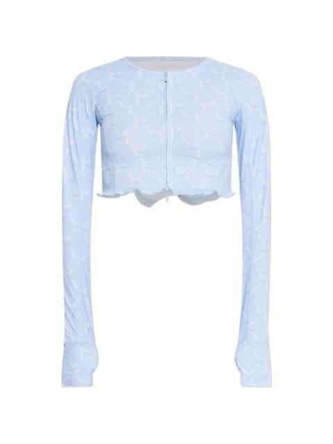 LoveShackFancy Laudie ruffle long-sleeve top