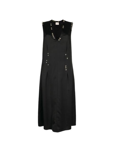 KHAITE The Mello V-neck midi dress