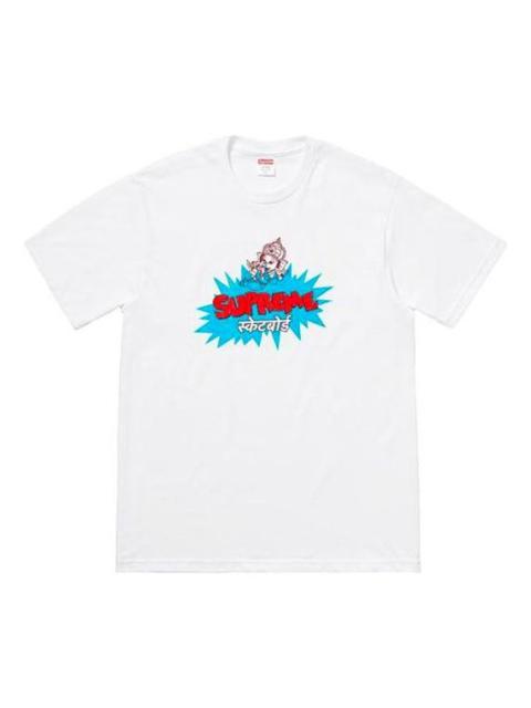 Supreme Supreme SS18 Ganesha Tee White Thailand Printing Short Sleeve Unisex SUP-SS18-502