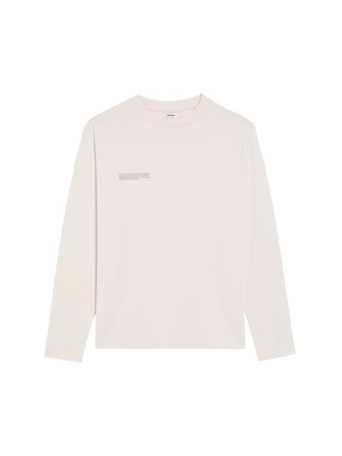 PANGAIA Mens In Conversion Cotton Long Sleeve T-shirt - Cotton White