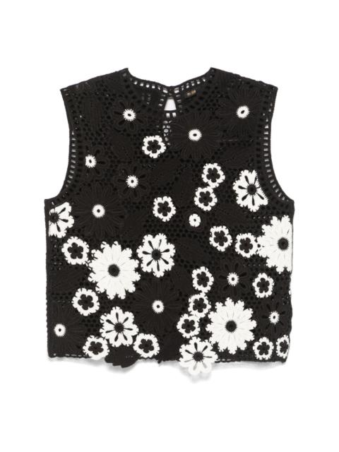 maje crochet top