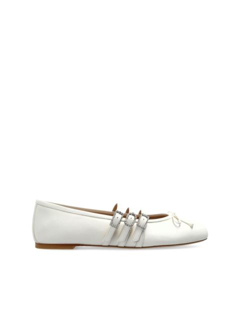 Stuart Weitzman Celeste buckle-embellished ballet flats