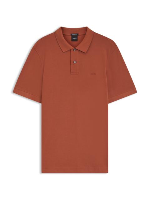 BOSS PALLAS POLO SHIRT IN COTTON PIQUÉ WITH EMBROIDERED LOGO